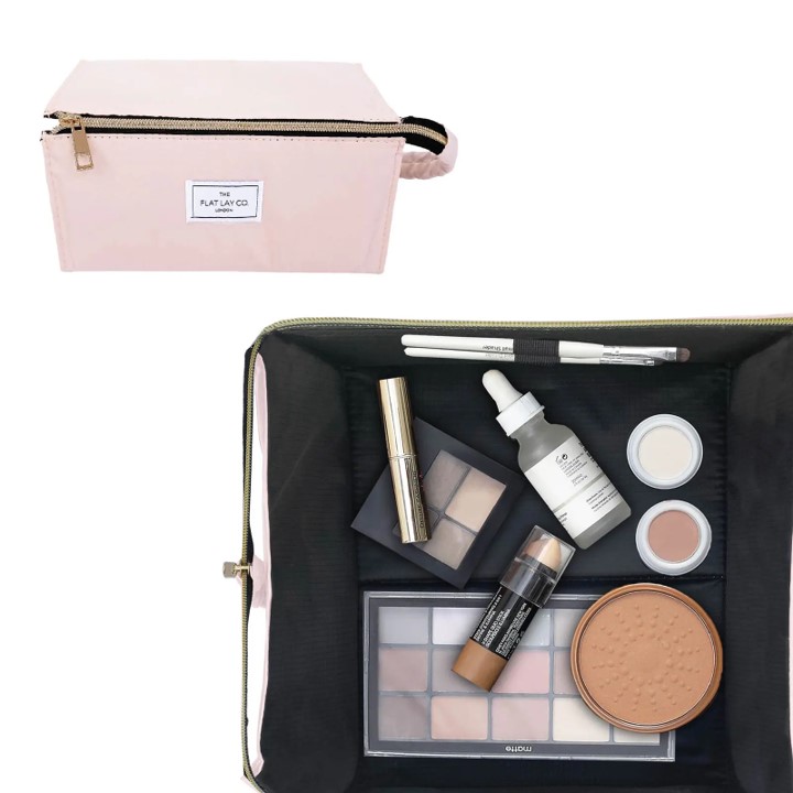 The Flat Lay Co. Drawstring Makeup Bag - Blush Pink